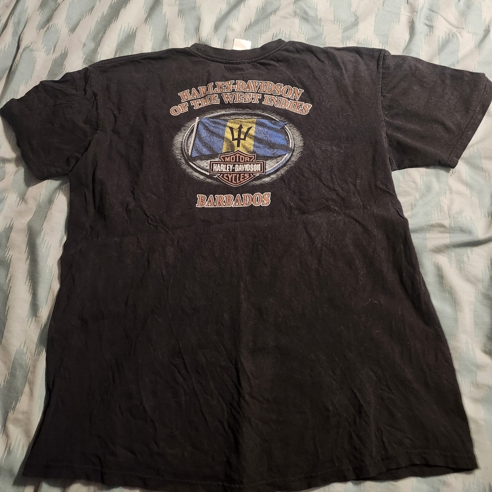 Harley Davidson The West Indies Barbados Graphic T-Shirt Men's Size Large - Picture 8 of 9